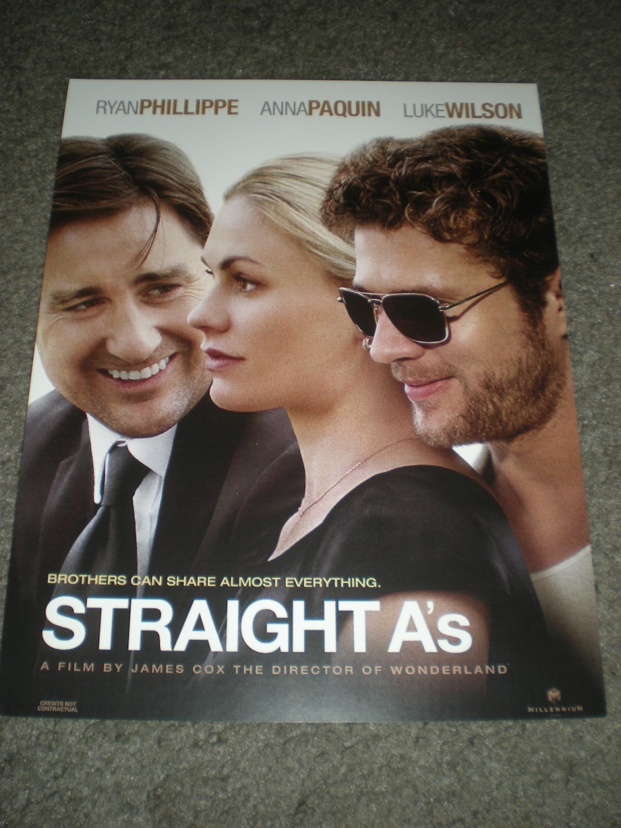 Almost everything. James Cox (Director). Straight a's 2013. Straight as.